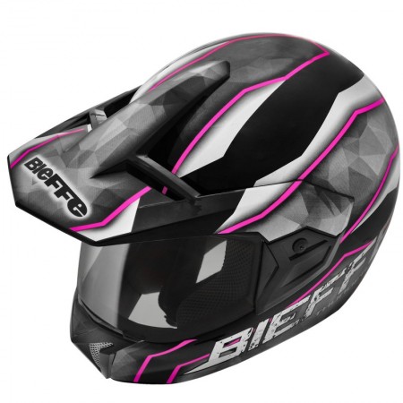 CAPACETE 3SPORT THUNDER PRETO/ROSA 56 [BIEFFE]